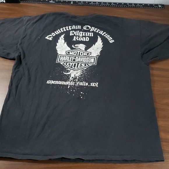 Harley-Davidson Powertrain Operations Pilgrim Road Menomonee Falls WI T-Shirt XL - Picture 4 of 6